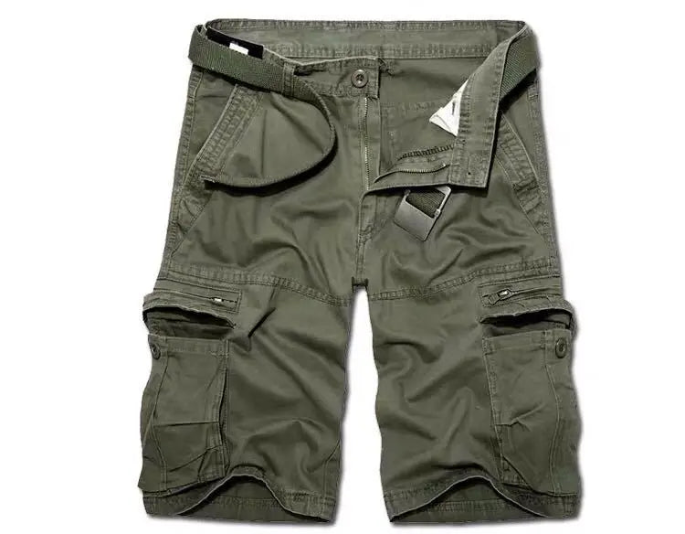 Casual Street Style Long Oversize Men Cotton Cargo Shorts