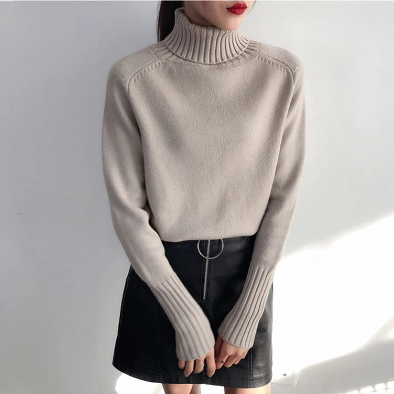 2025 New Thick Cashmere Sweater Women S Autumn Winter Knitted Pullover Tricot Jumper