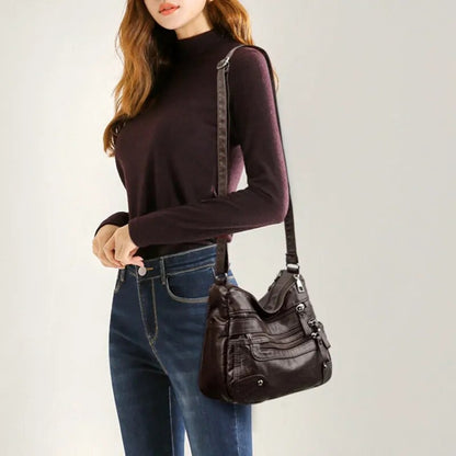 High Quality Women's Soft Leather Shoulder Bags