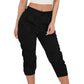 Casual Women's Relaxed-Fit Cargo Capri Pants