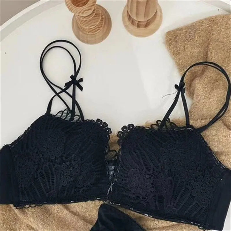 Seamless Lace Bralette For Women Sexy Push Up Full Coverage Middle Aged Lingerie Comfortable Brassiere