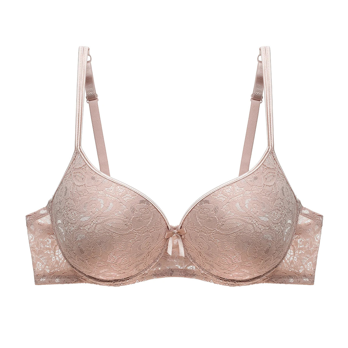 Push Up Deep Cup Bra Back Smoothing Lace Lingerie For Women Plus Size