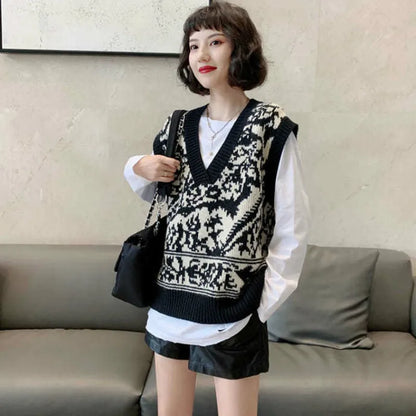 Womens Korean Style Sleeveless Cute Vest