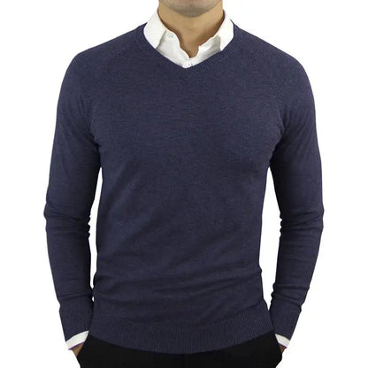 2025 Mens Winter Knitted Sweater High Quality Cotton Crew Neck Pullover Casual Knitwear For Cold Weather