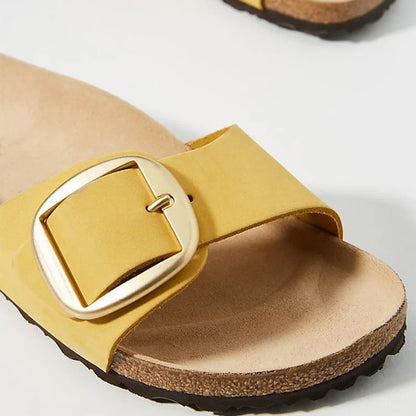 Chic Big Buckle Strap Women Slip On Outdoor Sandals