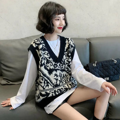Womens Korean Style Sleeveless Cute Vest