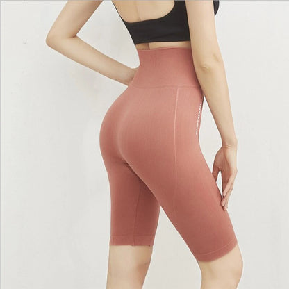 Women Elasticity High Waist Push Up Yoga Shorts