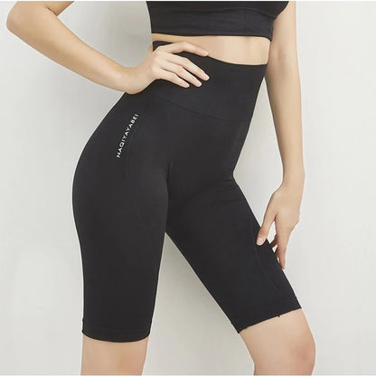 Women Elasticity High Waist Push Up Yoga Shorts