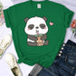 Bubble Tea Drinks Sweat Panda Summer T-Shirts