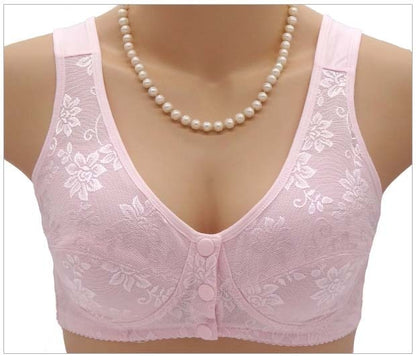 Cotton Front Closure Bra – Wireless Vest-Style Lingerie Bralette for Women