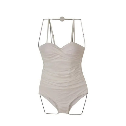 Korean Style Padded One Piece Swimwear