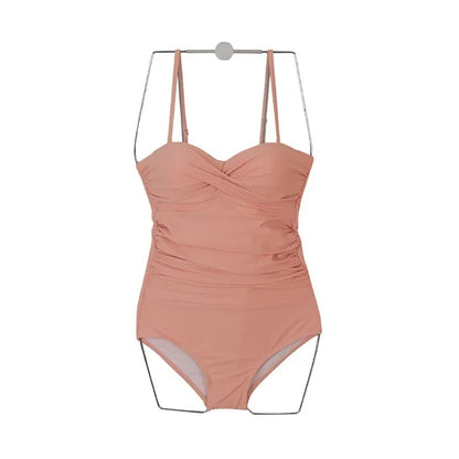 Korean Style Padded One Piece Swimwear