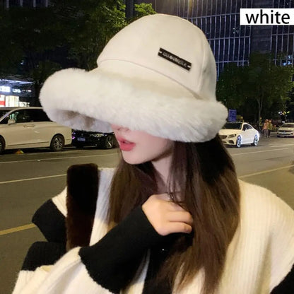 Winter Fashion Fluffy Bucket Hats