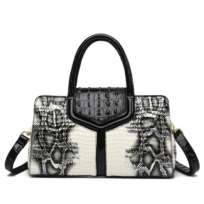 Luxury Snake Skin Style Designer Handbags For Women