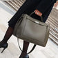 Black Luxury Large Capacity Genuine Leather Handbag For Women