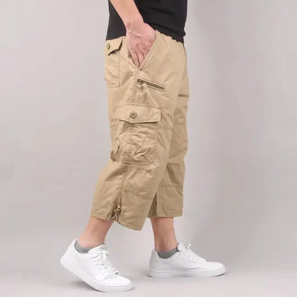 5XL Plus Size Under Knee Outdoor Men's Cargo Shorts