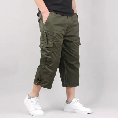 5XL Plus Size Under Knee Outdoor Men's Cargo Shorts