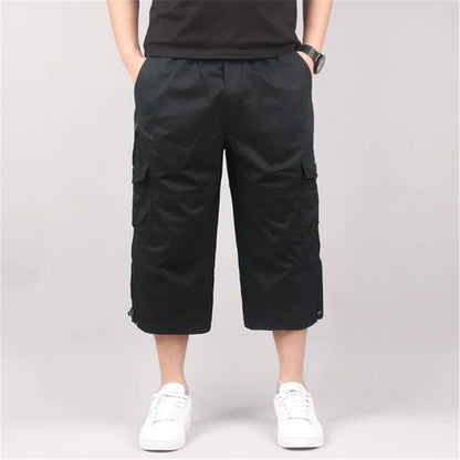 5XL Plus Size Under Knee Outdoor Men's Cargo Shorts