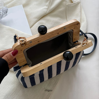 Casual Striped Clutch Bags