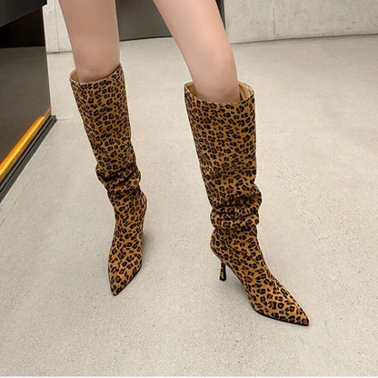 Designer Style Fashionable Over the Knee High Heel Boots For Women