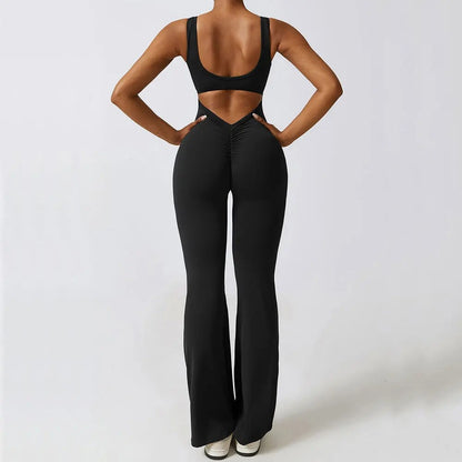 One Piece Open Back High Quality Yoga Tracksuits For Women