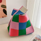 New Wide Striped Reusable Small Tote Bags