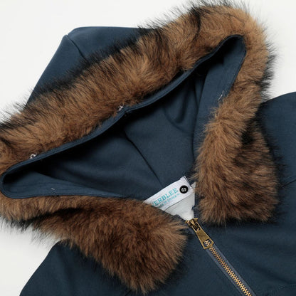 Retro Zip Up Hooded Sweater Cardigan – American Hot Girl Street Style Jacket