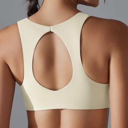 Solid Color Yoga Sports Bras – Breathable Comfort & Flattering Fit