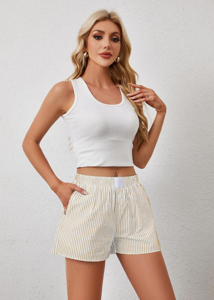 Fashion Casual Striped Shorts – Vibrant Summer Streetwear