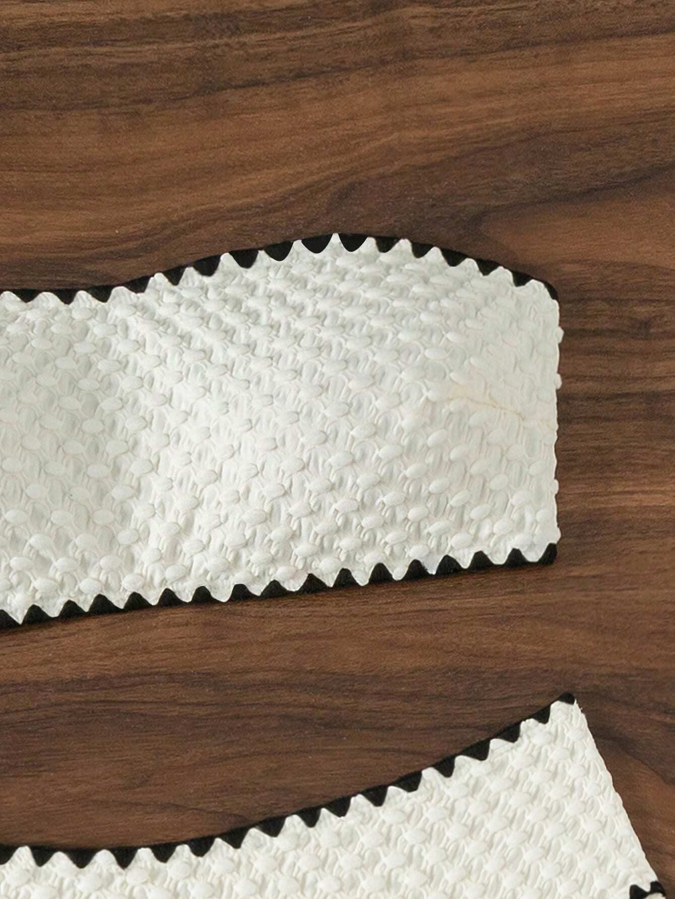 Two Pieces New White Bandage Stripe Bikini