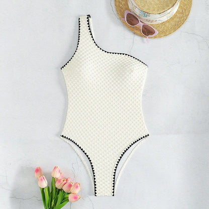 Two Pieces New White Bandage Stripe Bikini