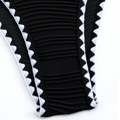 Two Pieces New White Bandage Stripe Bikini