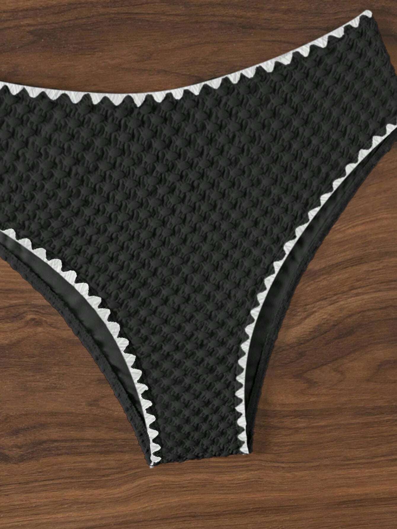 Two Pieces New White Bandage Stripe Bikini