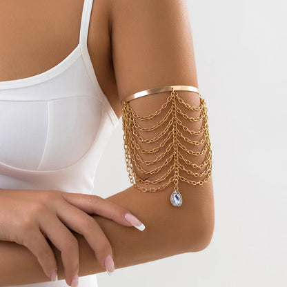 Trendy Waterdrop Arm Cuff Bangles For Women