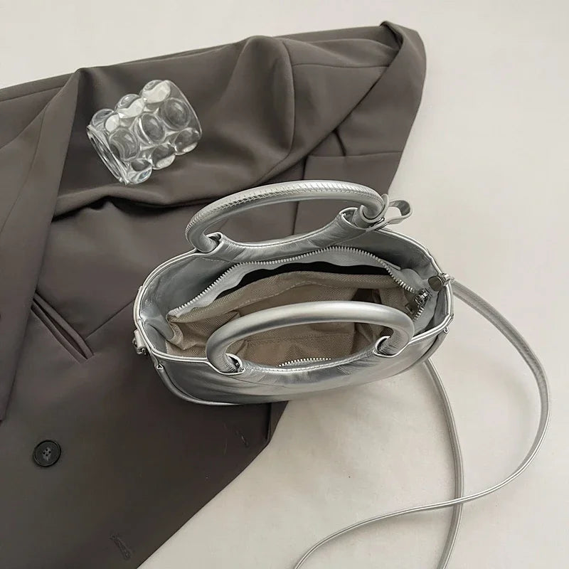 New Fashion Womens Round Ring Handle Handbags