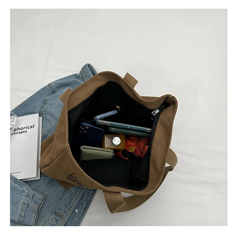 Women Soft Adjustable Canvas Handbags