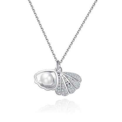 Heart Shaped All Pearl Necklace
