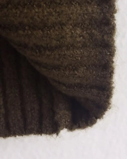 Simple O Neck Long Sleeve Sweaters