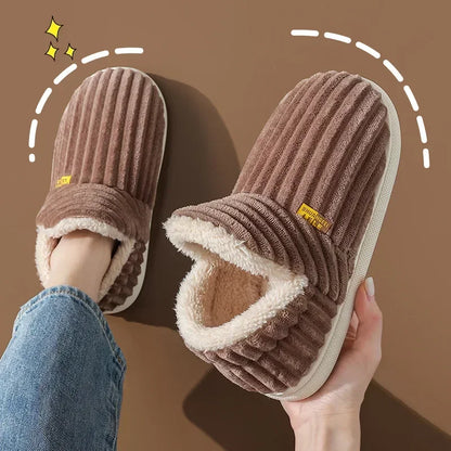 Warm Fluffy Slippers For Women Cozy Faux Fur Cross Indoor Floor Slides Soft Furry Flip Flops For Ladies