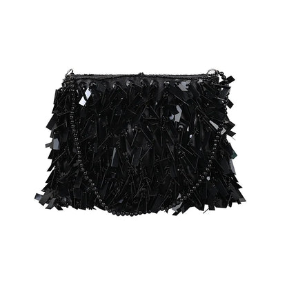 Womens Rhinestone Tassel Messenger Bags