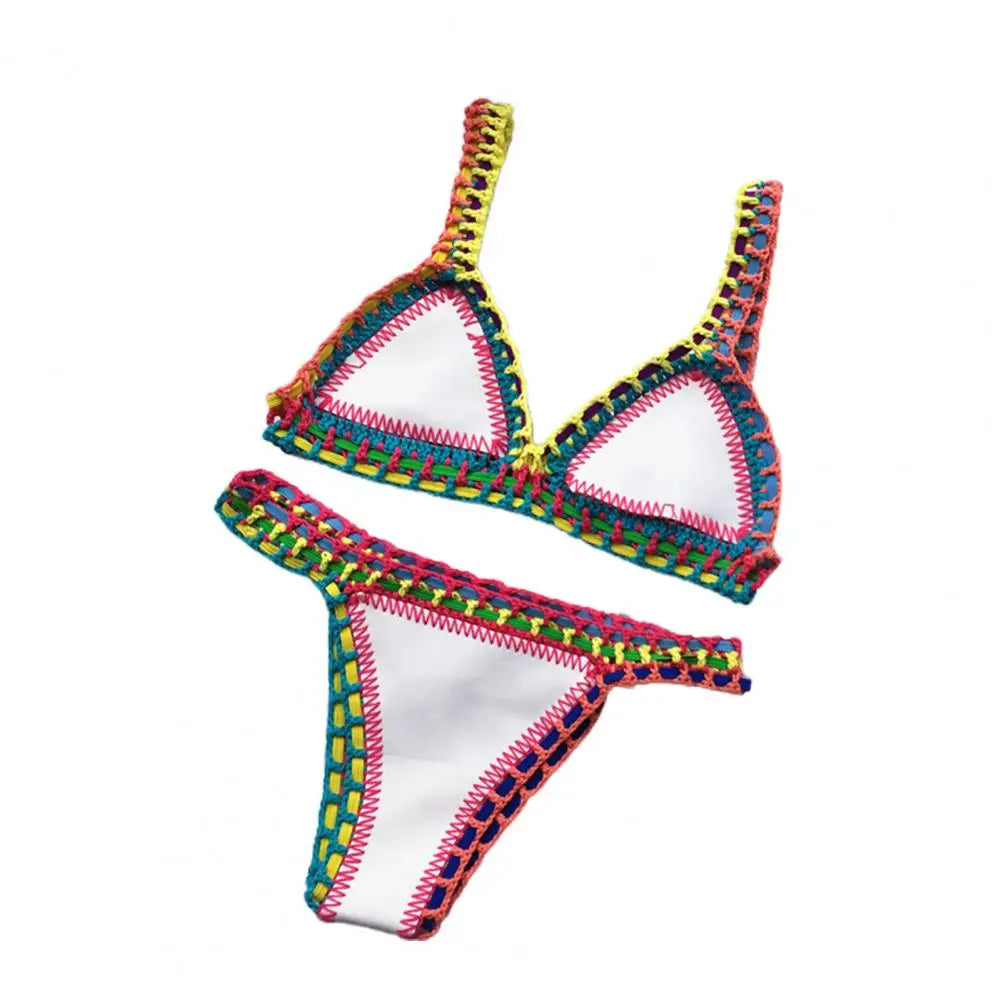 Womens Long Sleeve Creative Sexy African Style Bathing Suit Bikini