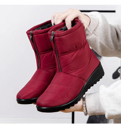 Womens Winter Front Up Zipper Cool Boots