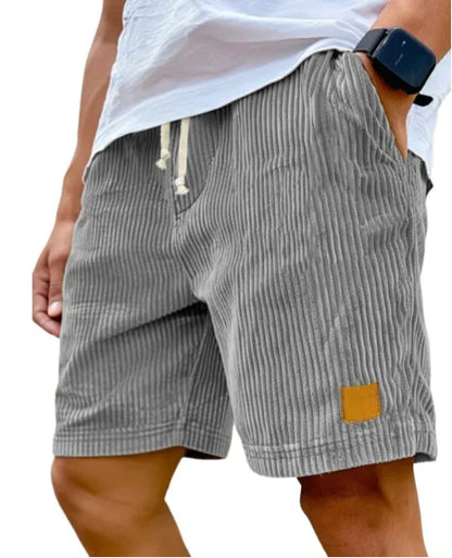Vintage English Style Corduroy Casual Men Shorts