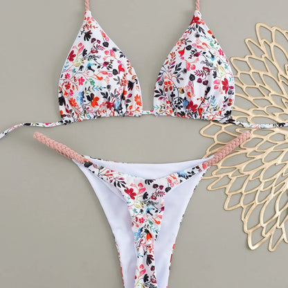 Polka Glow Push Up Bikini