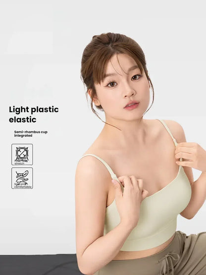 Seamless Mesh Sports Bra Women S Wireless Camisole For Yoga Gym Fitness L Xxl