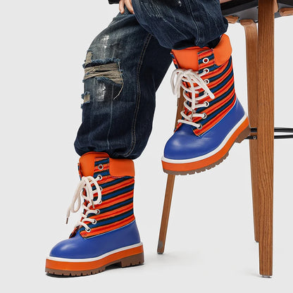 Womens Men Increased Strong Outsole Toe Boots