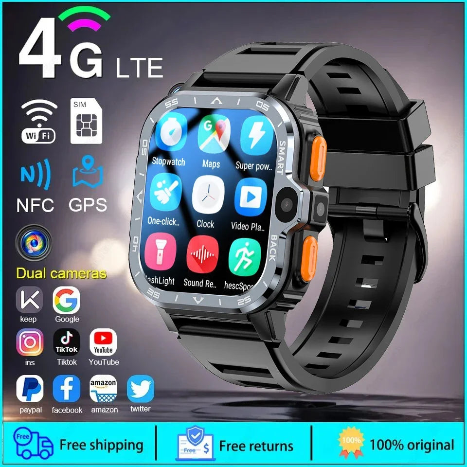 4 Core Cpu 8Gb 16Gb Rom Capacity Sim Card Supported Android Smartwatches For Students Kids