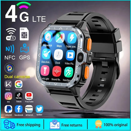 4 Core Cpu 8Gb 16Gb Rom Capacity Sim Card Supported Android Smartwatches For Students Kids