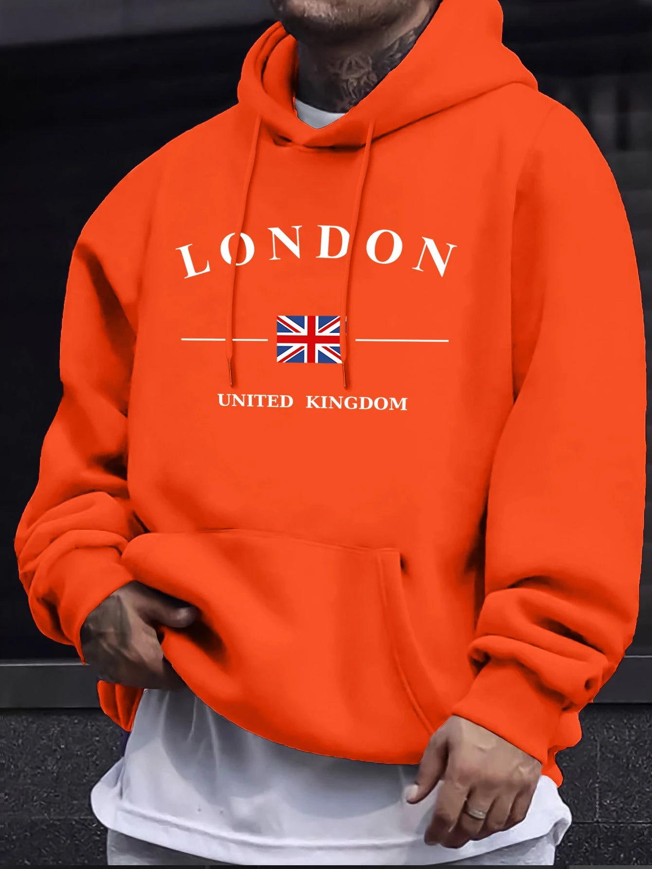 London Letter Flag Printed Crop Top