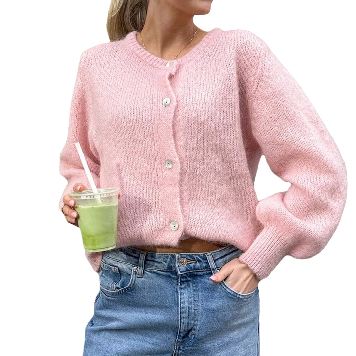 Casual Soft Single Breasted Cardigan Sweater